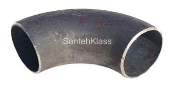 Отвод стальной черный 25 мм под сварку (под трубу 1")