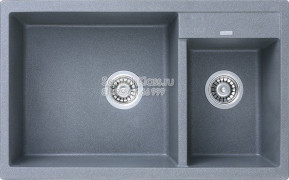 Мойка гранитная двойная серый KAISER KG2M-8050-G Grey