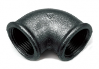Угольник чугунный черный 1" проходной (Ду 25 мм Тула)