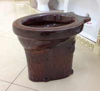 Унитаз для дачного туалета (коричневый)