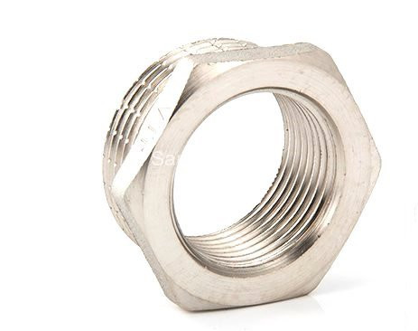 Футорка 1/2" х 1/4" латунная никелированная Valtec VTr.581 (Валтек) Футорка 1/2" х 1/4" латунная никелированная Valtec VTr.581 (Валтек)