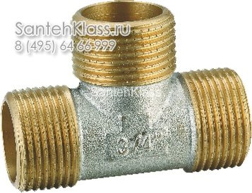 SMS 12  Тройник  1/2" штуцер - штуцер - штуцер