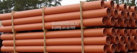 Труба канализационная оранжевая Ду - 110 х 4 м W/M (ПВХ)