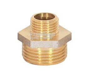 Ниппель переходной 3/4" х 1/2" латунный (20 х 15 мм) Ниппель переходной 3/4" х 1/2" латунный (20 х 15 мм)