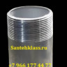 Резьба алюминиевая 1 1/2" х 100 мм под сварку (Ду 40 / 48 мм)