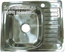 Мойка кухонная нержавеющая сталь SMS 63х50 см L левая врезная