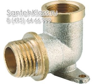 SMS 8 Угол 1/2" гайка - штуцер с крепежом SMS 8 Угол 1/2" гайка - штуцер с крепежом