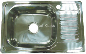 Мойка кухонная нержавеющая сталь SMS 76х42 см L левая врезная