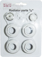 Монтажный комплект 1/2" для радиаторов алюминиевых и биметаллических (без кронштейнов)